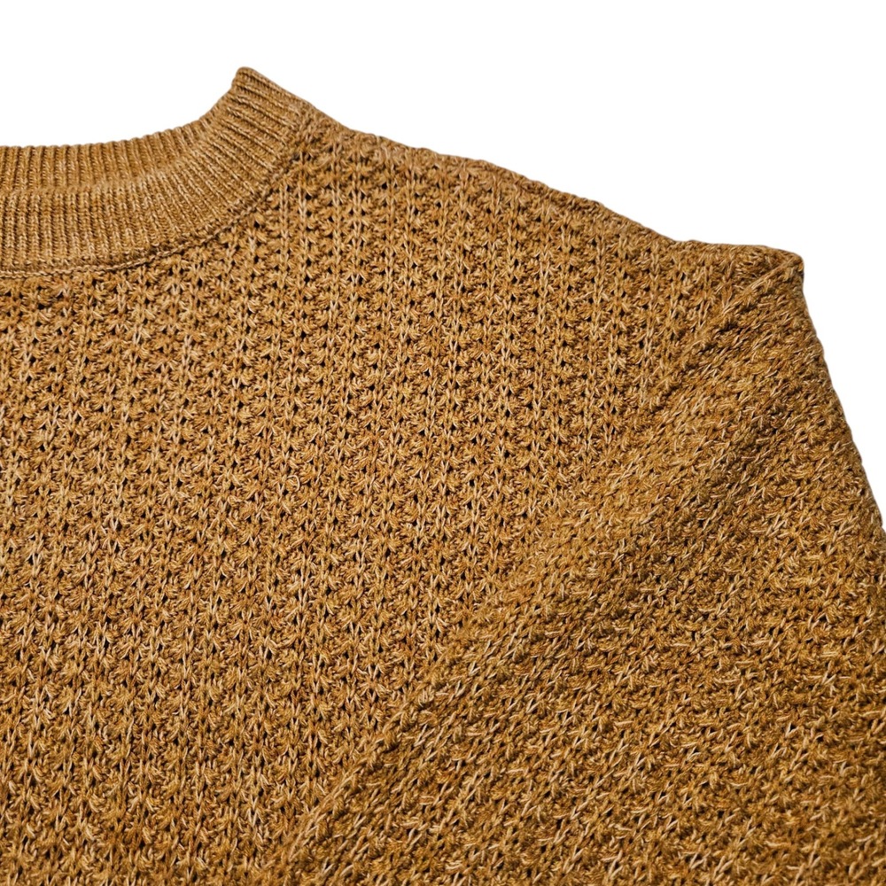 Universal Thread Womens L Gold Knit Crew Neck Long Sleeve Casual Sweater - Picture 2 of 10